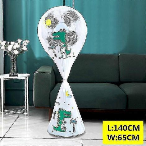 Housse de protection anti-poussière pour ventilateur sur pied vertical en PEVA (1/5)
