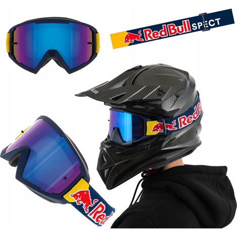 Occhiali da moto RED bull cross enduro quad con protezione UV spec ww (1/5)