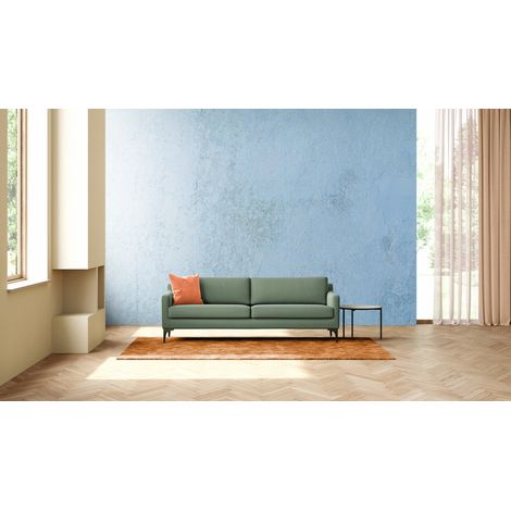 Papier Peint Rétro - Mur Texturé Bleu Clair - 150 x 250 cm (1/2)