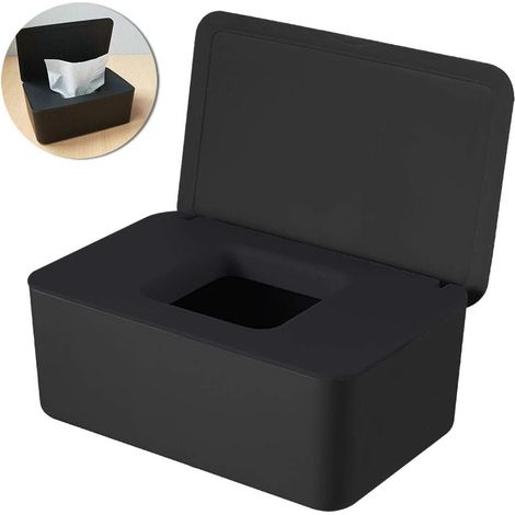 Boîte distributrice de lingettes humides avec couvercle (1/5)