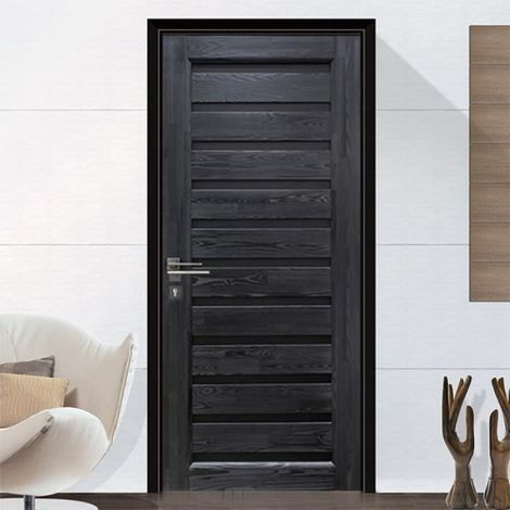 Adesivi 3D per porte, decalcomanie decorative per porte, murale in PVC effetto trompe-l'œil, decorazione per porte, misura L (45 x 200 cm x 2 pezzi), stile I (1/5)