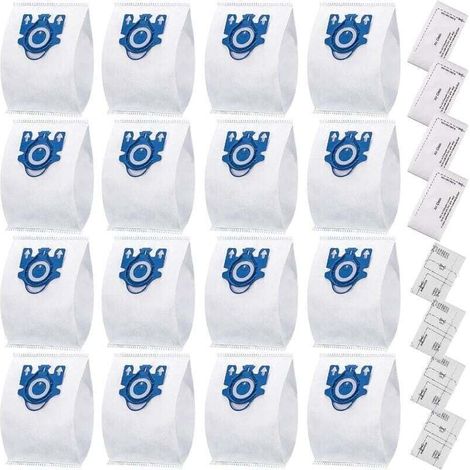 Lot de 24 aspirateur pour Miele Gn 3D Classic C1 Complete C2 C3, S227, S400i, S600, S800 Airclean 3d efficacité sacs à poussière remplacer Miele Gn aspirateur sac à poussière partie