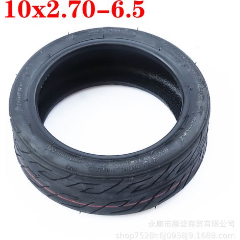 Pneu tubeless épaissi 10x2.70-6.5 pour trottinettes électriques et draisiennes (pneu extérieur tubeless) (1/5)