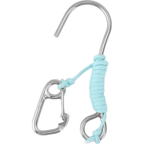 Crochet de plongée anti-perte en acier inoxydable 316 avec cordon et fonction luminescente pour la plongée sous-marine (1/5)