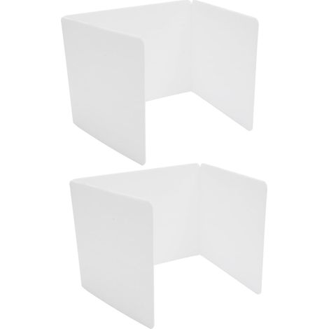 Panneaux de Séparation de Bureau Écran de Confidentialité Protecteur en Plastique Lot de 2 Portable pour Bureaux et Étudiants en Environnement Scolaire (1/5)