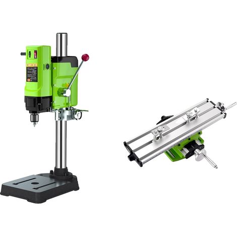 Machine à perceuse à colonne 6 vitesses, perceuse d'établi 1200W pour atelier à domicile, perçage du bois et du métal, BG5157 BG6300 (1/2)