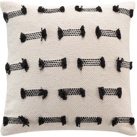 Coussin Déco "Juline" 40x40cm Naturel (1/5)