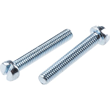 Vis à métaux RS PRO M4 à tête Cylindrique fendue en Acier, 25mm ( Prix pour Sachet de 100 )