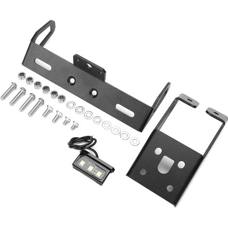 Kit de support de plaque d'immatriculation et de garde-boue arrière avec LED intégré, compatible avec KAWASAKI NINJA 636 ZX-6R ZX-10R (1/5)