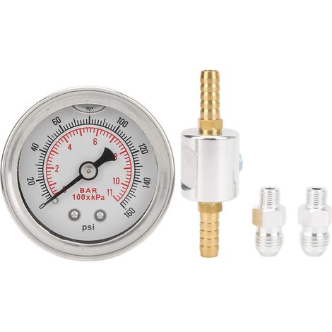 Kits de manomètres et régulateurs de pression d'huile pour système d'injection de carburant, filetage universel 1/8 NPT. (1/5)