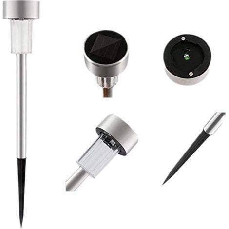 Lot de 16 bornes solaires à LED lampes de jardin à planter (1/3)