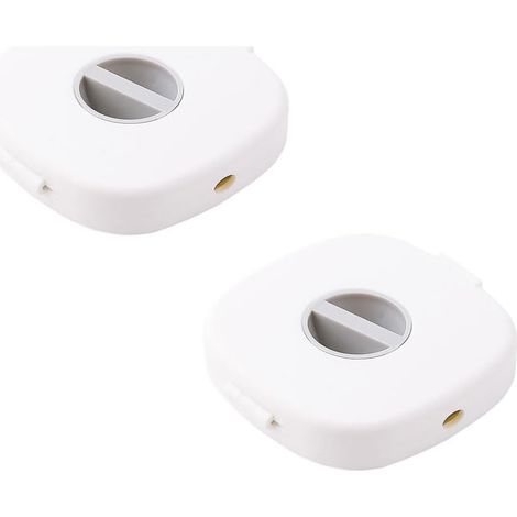2 rouleaux de rangement pour câbles extensibles, boîte de rangement portable pour fils et câbles, organisateur pour la gestion des câbles de charge USB, blanc (1/5)
