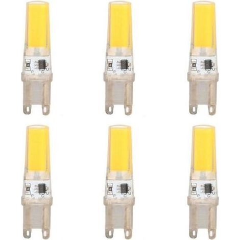 Ampoule LED G9, 9W Halogène Lampe,Cool White 6500k, 500LM G9 LED Sans Scintillement, Dimmable,pour Chambre Salon Cuisine,6PCS [Classe énergétique F] (1/5)