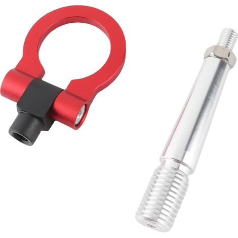 Crochet de remorquage Avant Barres arrière Anneau de Course à vis pour R35/370Z/Juke pour G37/ Q60/ FX35/ FX45/ FX50/ QX70 (Rouge) (1/5)