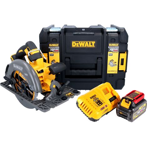 DeWalt DCS 579 T1T Sega circolare a batteria 54 V FlexVolt 190 mm senza spazzole + 1x batteria ricaricabile 6,0 Ah + caricatore + TSTAK (1/5)