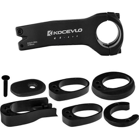 Potence de vélo Kocevlo à passage de câbles interne, potence en aluminium 28,6-31,8 mm avec entretoise, potence de guidon de route 90 mm (1/5)