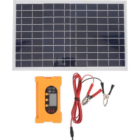 Petit panneau solaire Portable 10W avec contrôleur, Kit de chargeur à charge rapide haute efficacité pour Camping en plein air et voyage (1/5)
