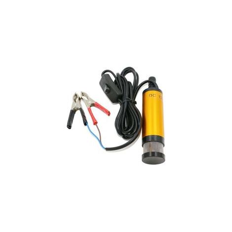 Pompe submersible 12V pour transfert d'eau et gasoil – Alliage aluminium – Moteur cuivre – Débit 19mm – Compatible tuyaux 16-19mm (1/3)