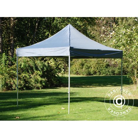 Tente pliante Chapiteau pliable Tonnelle pliante Barnum pliant FleXtents PRO Steel 3x3m Gris (1/5)