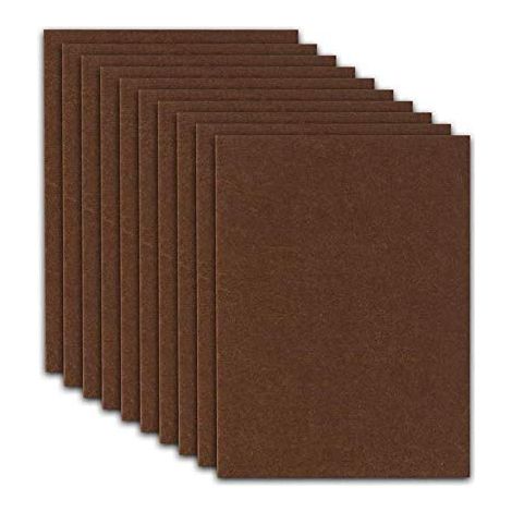 Lot de 10 plaques en feutre avec adhésif 3M pour patins de meubles et protection du sol, à découper selon la forme de votre choix (20 cm x 15 cm x 5 mm) (1/5)