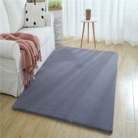 Tapis De Sol - Tapis Moelleux En Polyester Et Coton Long - Antidérapant - Pour Chambre À Coucher Salon Couloir - 40 X 60 Cm (1/2)