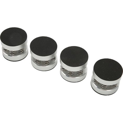 Quatre pieds de haut-parleur à ressort, des supports isolés et des coussinets d'amortissement de haut-parleur à ressort en alliage d'aluminium, adaptés aux haut-parleurs d'amplificateurs HiFi. (1/5)