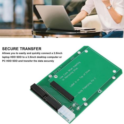 Carte adaptatrice pour disque dur SATA HDD/SDD 2,5 pouces vers 3,5 pouces, CF vers IDE (1/5)