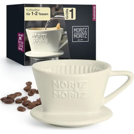 1 Filtre à café, Porcelaine, Taille 1, Lavable, Pour 1 à 2 tasses, Usage domestique (1/5)