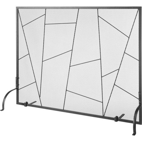 Pare-étincelles en maille de fer robuste 906x720 mm, installation facile, grille autoportante pour salon moderne et décoration intérieure (1/5)