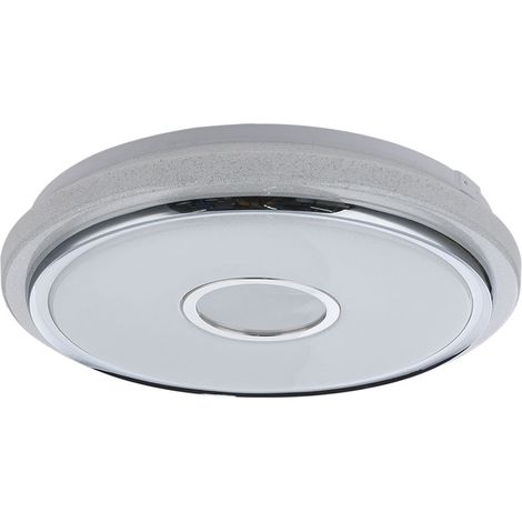 LED Deckenleuchte dimmbar Kristall Lampe Decke Schlafzimmerlampe mit Fernbedienung, CCT Nachtlicht Memory Timer, weiß klar, 1x LED 40W 3020Lm 2700-6500K, DxH 50x9,5cm (1/5)