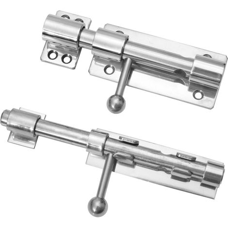Massiver Edelstahl Bolzenriegel Riegel Türriegel Sicherheitsriegel anschweißen (1/2)