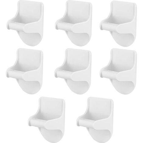 Lot de 8 supports muraux adhésifs multi-usages pour parapluie, serviette, maison, bureau (1/5)