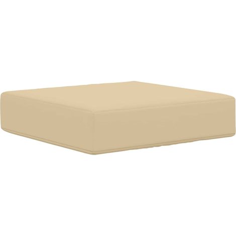 Outdoor Seat Cushion Beige 40 x 40 x 8 cm 100% Polyester vidaXL