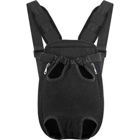 Sac à Dos de Transport pour Chiens, Sac à Dos pour Animaux de Compagnie, Sac à Dos Réglable pour Chien et Chat de 3 à 5 Kg, pour Camping, Randonnée, Voyage (Noir) (1/5)