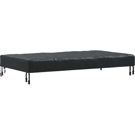 Tischdecken Uni Schwarz 152 x 92 x 15 cm Stoff vidaXL