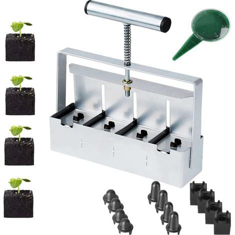 4x2 inch Hand-Made Soil Block for Seed Starting, Garden Soil, Potting Soil for Outdoor Plants (1/5)