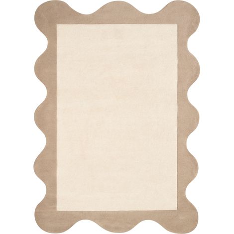 Teppich SANGHAR Beige 160 x 230 cm Wolle