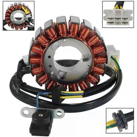 Bobine de stator de magnéto-alternateur pour moto Honda FES125 FES150 Pantheon 1998 1999 2000 2001 2002 (OEM : 31120-KFF-901) (1/5)