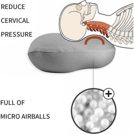 Oreiller nuage tout rond oreiller de sommeil tout rond oreiller de soutien du cou oreiller ergonomique en forme de papillon (1/4)