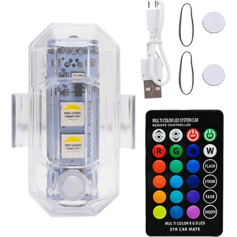 Motorcycle Warning Flashing Lights, Rgb Lights for Motorcycles (1/5)