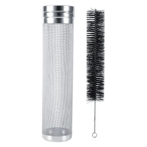 Filtre à bière - Inox 300 microns, kit brosse (1/5)