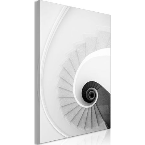 Abbildung – Weiße Treppe (einteilig) vertikal (1/3)