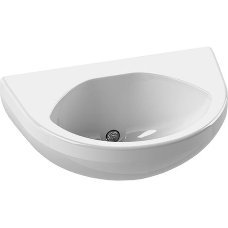 KWC AR Handwaschbecken, GFK, Hw.-Mont.,  weiß, 465x210x305 mm