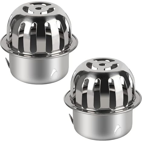 2 Pack Stainless Steel Gutter Guard for Drainage Pipes, Gutter Downspouts and Roof Pipes (100mm) (1/5)