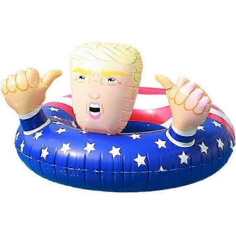 Bouée gonflable géante 25-26 pouces (63-66 cm) avec drapeau américain, idéale pour la plage ou les fêtes d'été. (1/4)