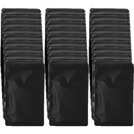 100 sachets refermables à fond plat, sachets anti-odeurs, étanches, pour épices, café, noix, cosmétiques et produits secs (1/5)