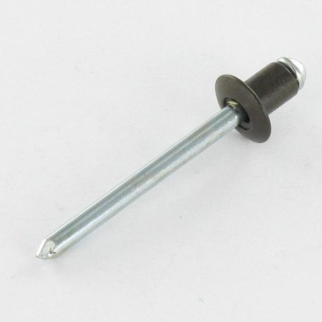 Rivet aveugle Aluminium Tige acier 4.8X6 Tête Ronde Standard RAL8014 brun sepia - 1 pièce (1/5)