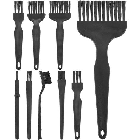 8-teiliges Set Reinigungsbürsten für Elektrorasierer, Ersatzbürsten für Rasierer-17x6.2cm-Black (1/4)
