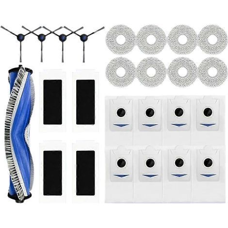 Pour ECOVACS T30 PRO OMNI / T30S PRO / YEEDI M12 Pro+ Robot Vaccum Sac à poussière Main Side Brosse Filtre Serpillière Accessoires (1/5)