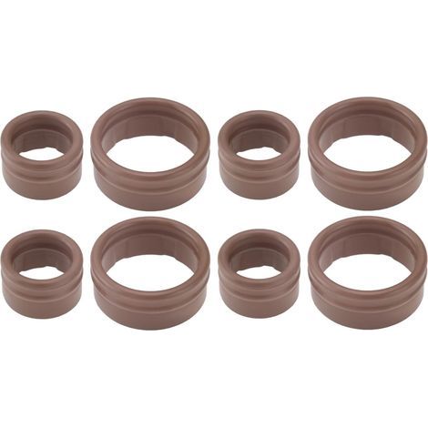 Kit de juntas de aire acondicionado de 8 piezas, junta tórica, junta del compresor, diámetro interior 10,6 mm/17 mm, compatible con Renault Grand Scenic II/Megane II, OEM 7701208148 (1/5)